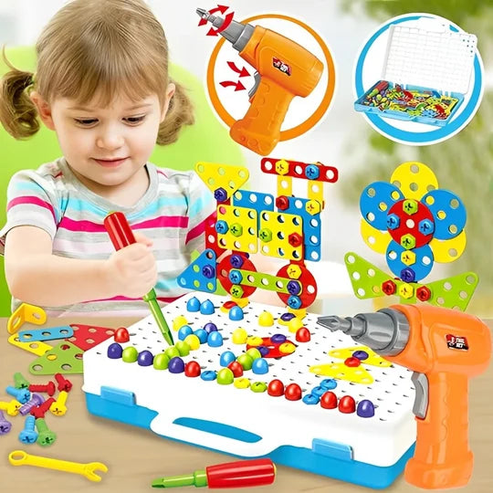 KIDS POWER TOOLS WITH SCREWDRIVER TOY 👷