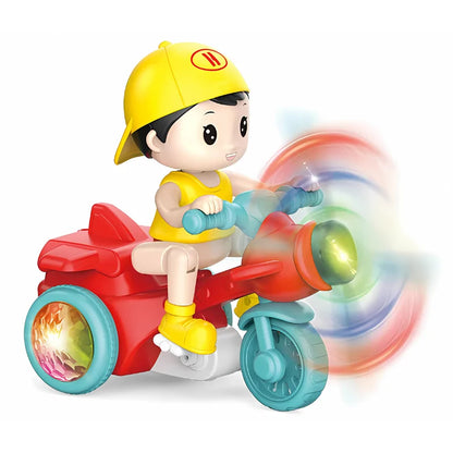 Cool Stunt Tricycle with Lights &amp; Music – Boy Rider Toy