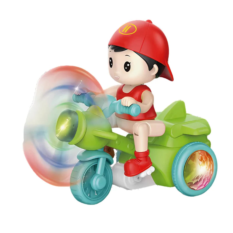 Cool Stunt Tricycle with Lights &amp; Music – Boy Rider Toy