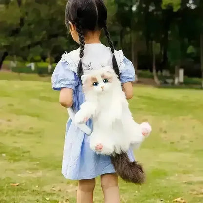 Chongker Handmade Realistic Cat Backpack - Perfect Pet Lovers Gift for Women