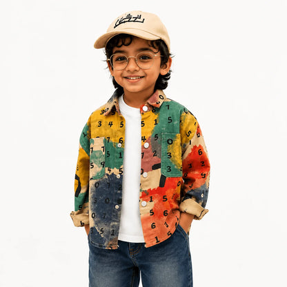 Multicolor Printed Casual Shirt for Boys – Premium Full Sleeve Fashion Shirt (1–15 Years)