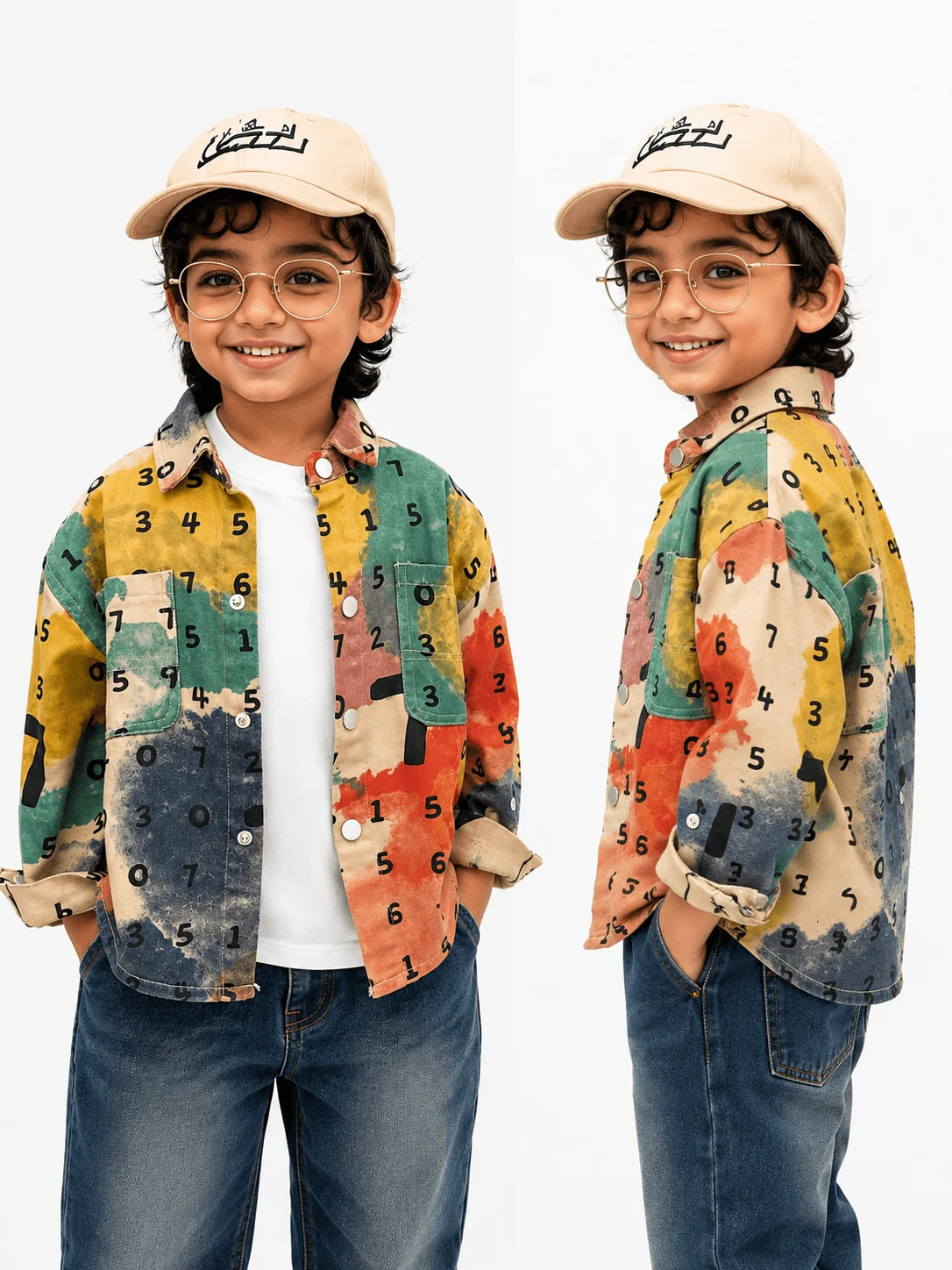 Multicolor Printed Casual Shirt for Boys – Premium Full Sleeve Fashion Shirt (1–15 Years)